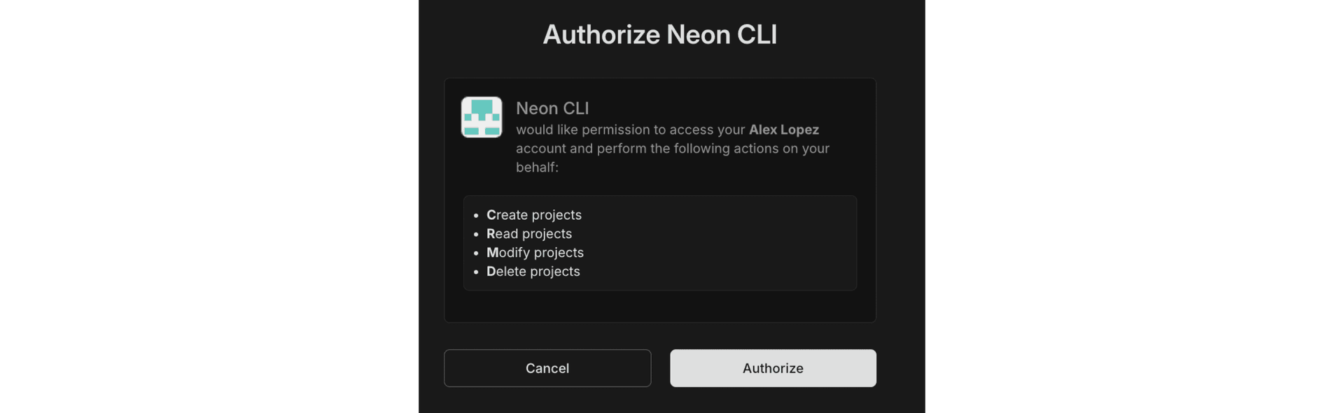 neonctl auth